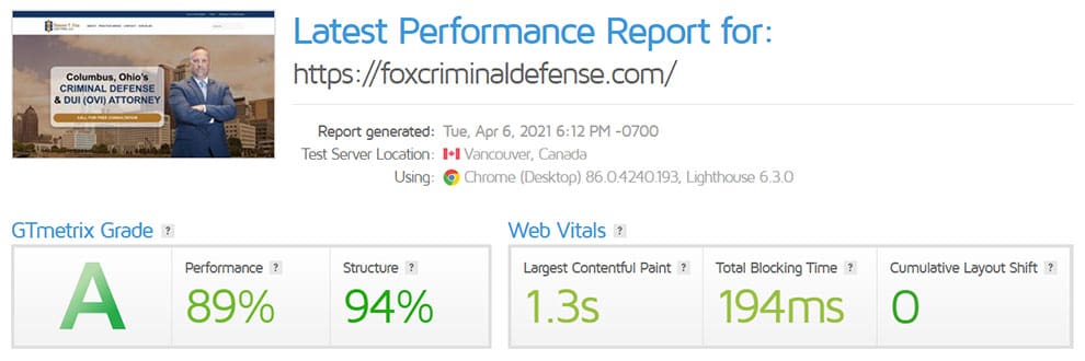 Attorney and Law Firm Websites optimized for Google Search engine results pages. Working to get the best score