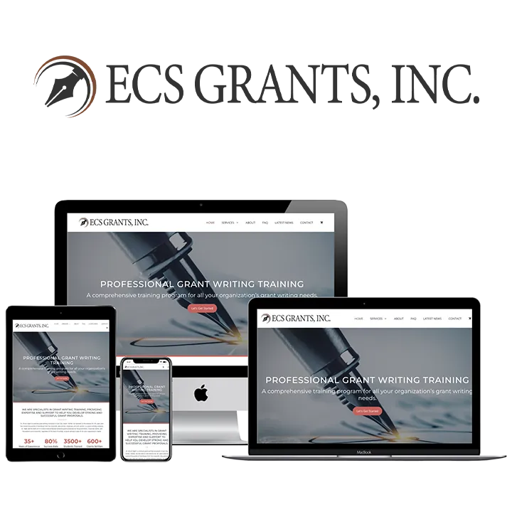 ECS Grants, Inc. custom website design by Smith Consulting & Design, LLC